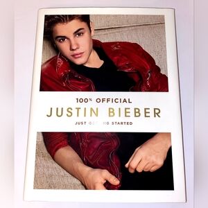 100% Official Justin Bieber Just Getting Started Hardback Book With Slip Cover